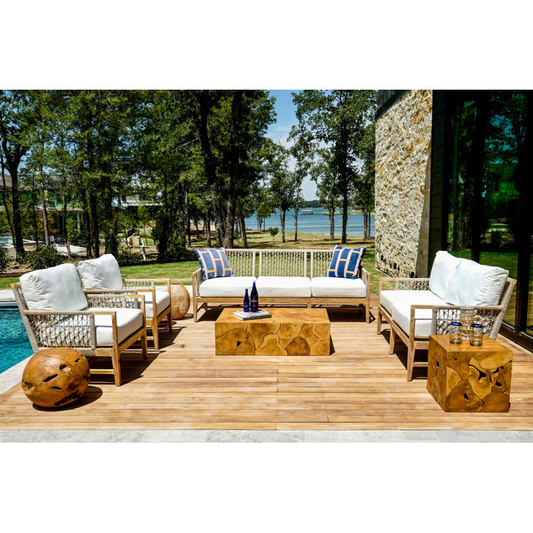 Teak discount loveseat outdoor